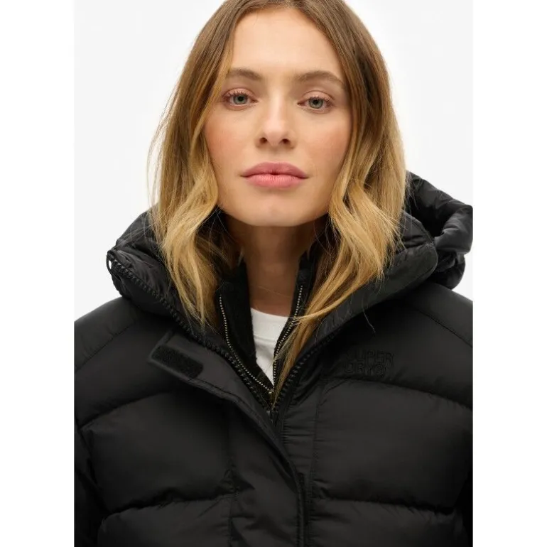 SuperdryBlack Puffer Jacket - Doudoune femme