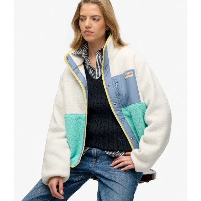 SuperdryColour Block Fleece Jacket - Polaire femme