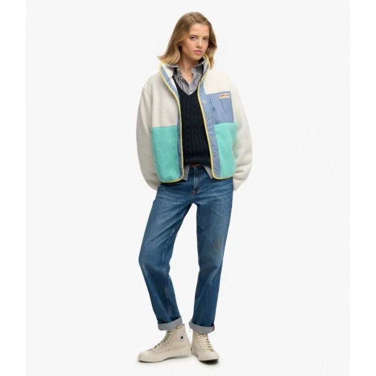 SuperdryColour Block Fleece Jacket - Polaire femme