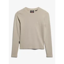 SuperdryEssential Logo Gd Rib Ls Top - T-shirt femme