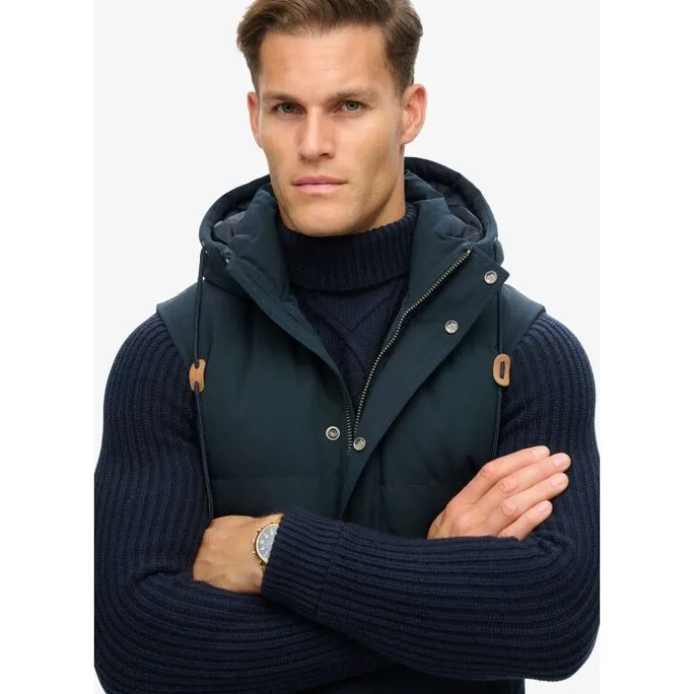 SuperdryEverest Hooded Puffer Gilet - Doudoune homme