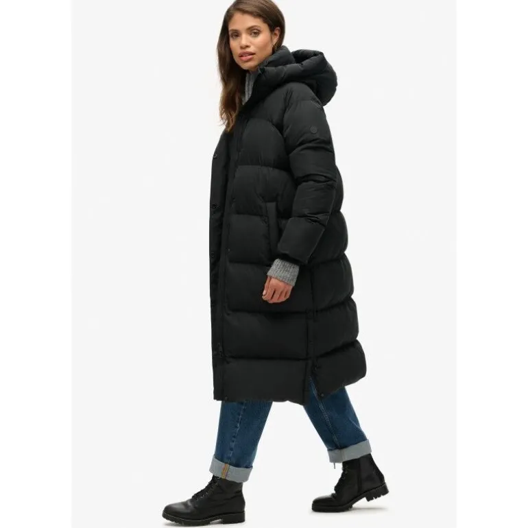 SuperdryLongline Hooded Puffer Jacket - Doudoune femme