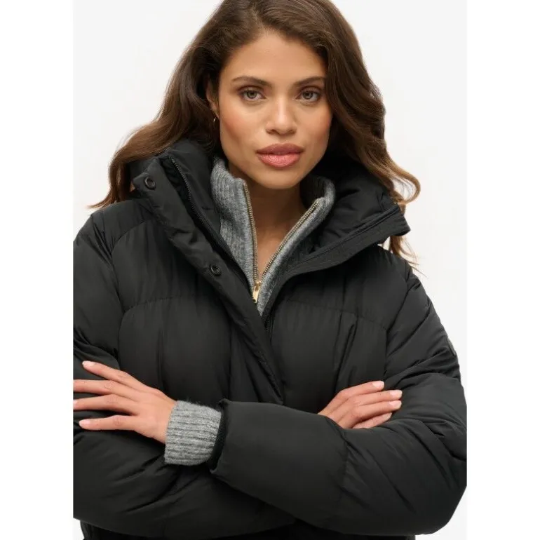 SuperdryLongline Hooded Puffer Jacket - Doudoune femme