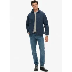 SuperdryMerchant Linen-Blend Overshirt - Chemise homme