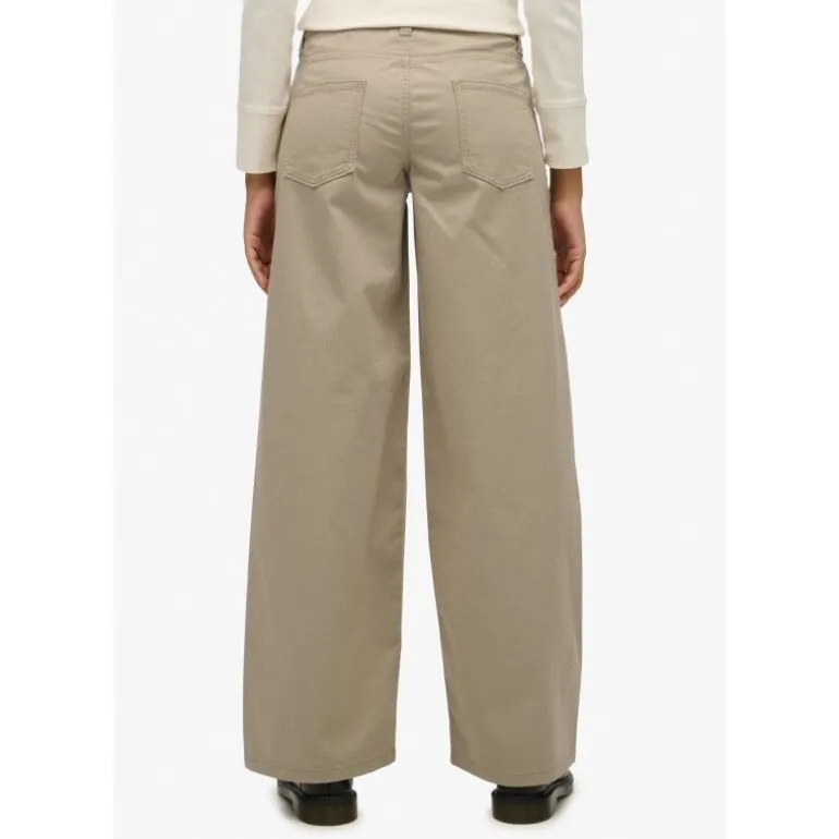SuperdryMid Rise Baggy Chino - Pantalon femme