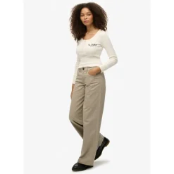 SuperdryMid Rise Baggy Chino - Pantalon femme