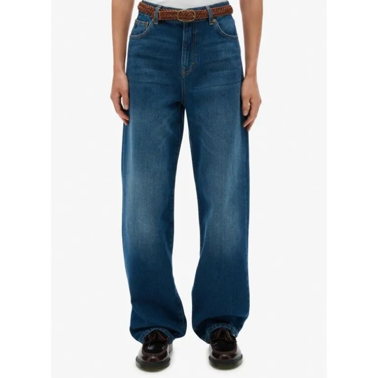 SuperdryOrganic Cotton High Rise Wide Leg - Pantalon femme