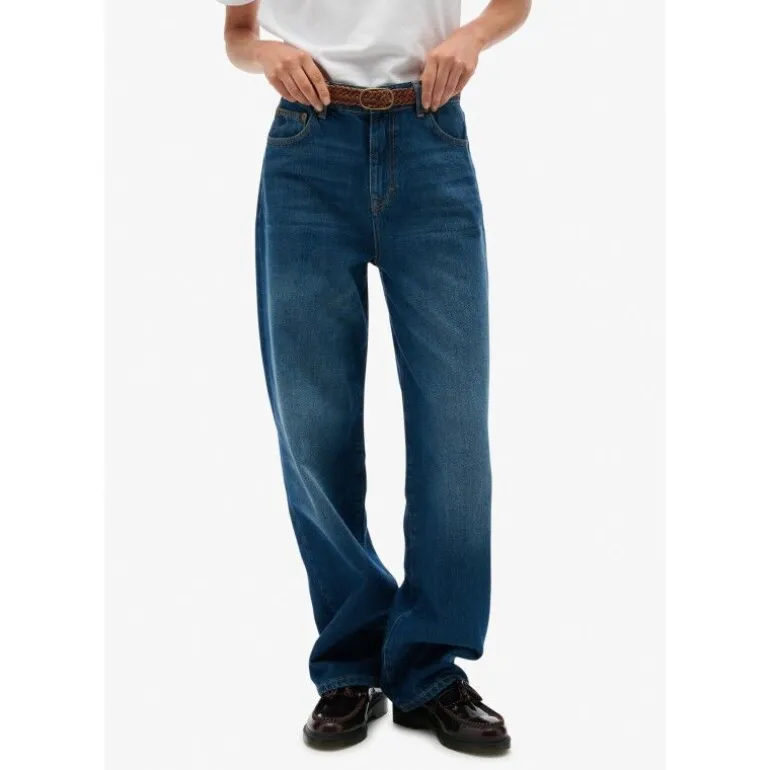 SuperdryOrganic Cotton High Rise Wide Leg - Pantalon femme