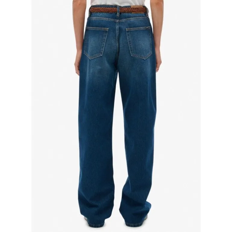 SuperdryOrganic Cotton High Rise Wide Leg - Pantalon femme