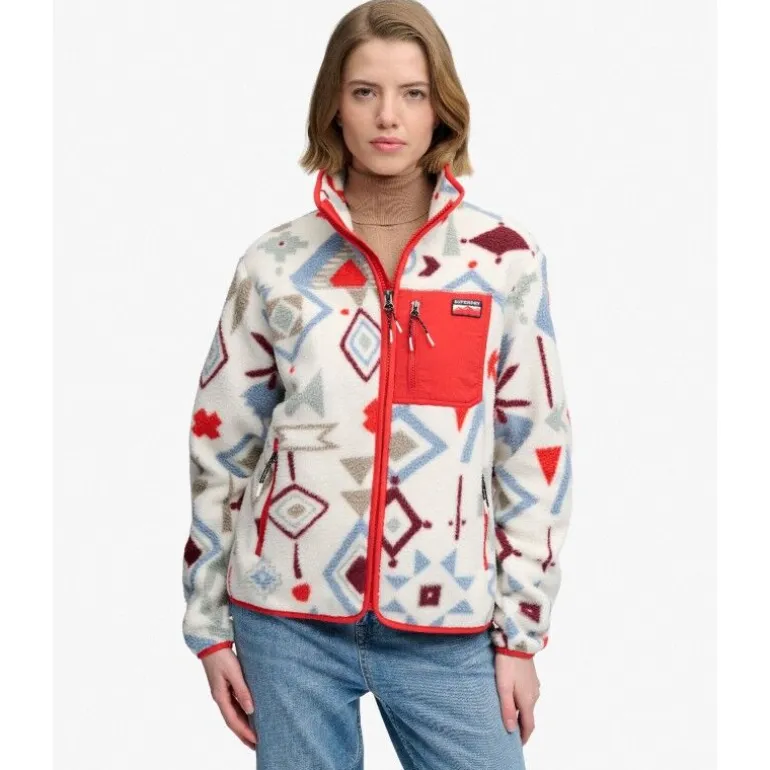 SuperdryOutdoor Printed Zip Fleece - Polaire femme