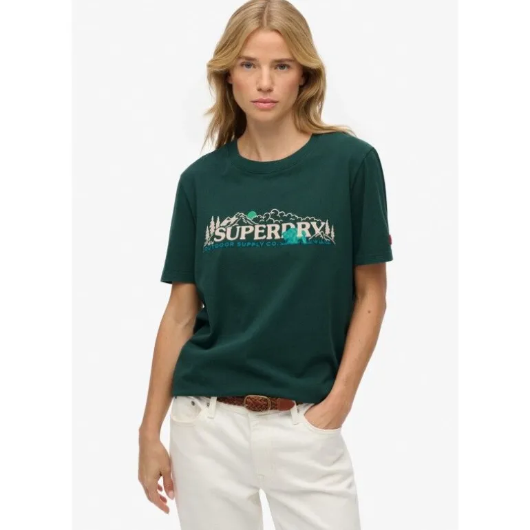 SuperdryOutdoor Supply Co Relaxed Tee - T-shirt femme
