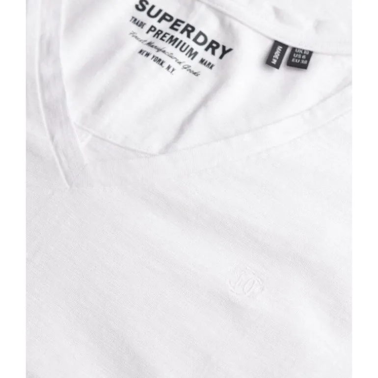 SuperdryStudios Slub Emb Vee Tee - T-shirt femme