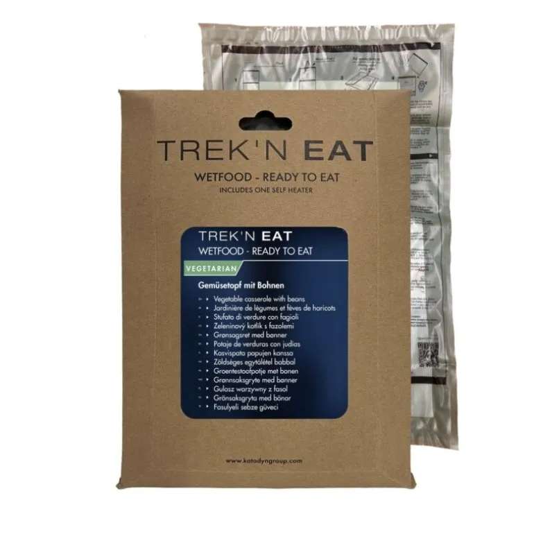 Trek'N EatJardinière de légumes et fèves de haricots + système autochauffant - Plat principal