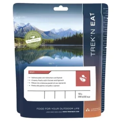 Trek'N EatPoulet à la crème, pâtes et épinards - Plat de viande