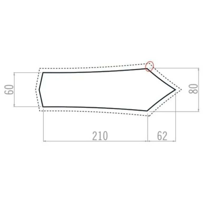 VaudeFP Ultralight Hogan 1P - Tapis de tente