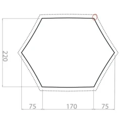 VaudeFP Ultralight Space 3P - Tapis de tente